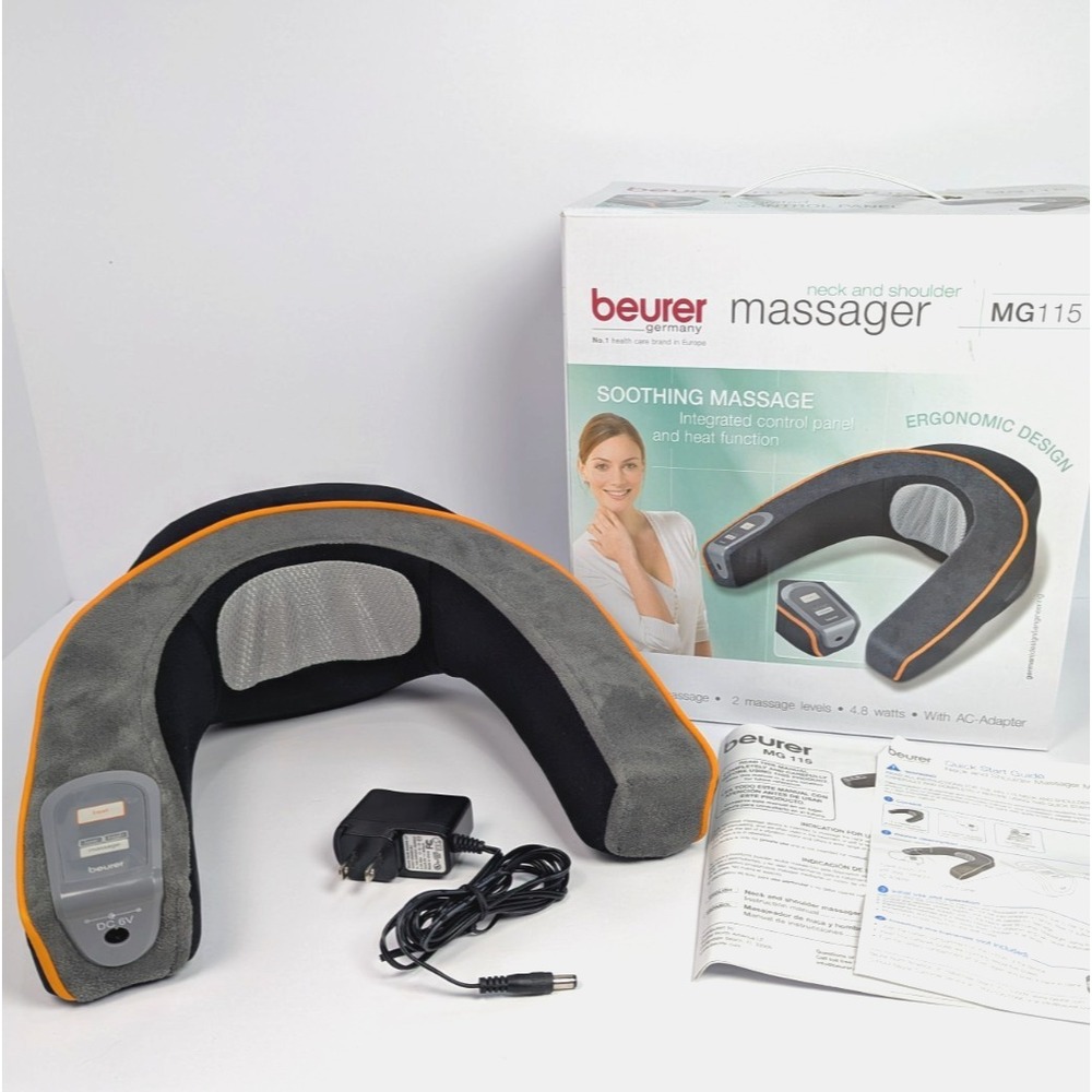 Beurer MG115 Neck & Shoulder Massager With Heat Function & Vibration Massage